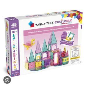 MAGNA-TILES Castle DLX‎ Micromags 48-Piece Imaginative Playset NEW WITH TAG